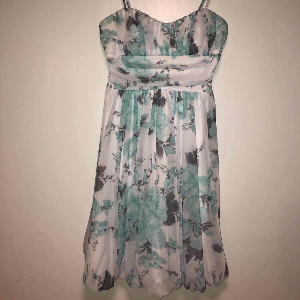 Floral tie dress
